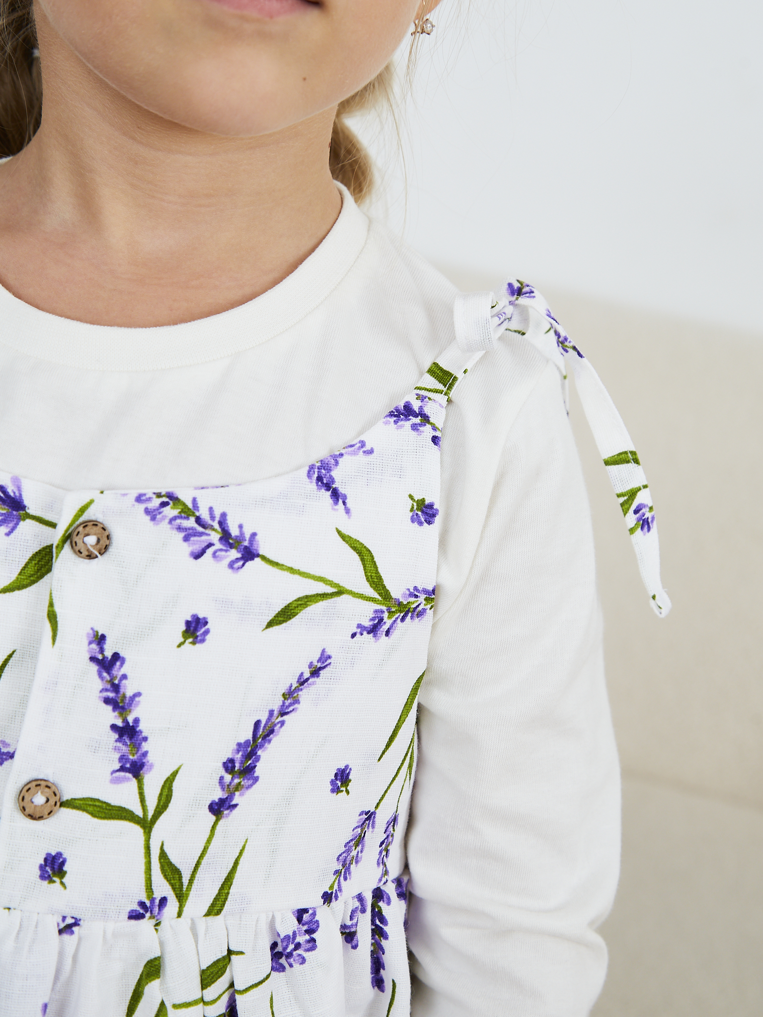 Сарафан MOUN сарафан_девочки_лаванда.бел - фото 7