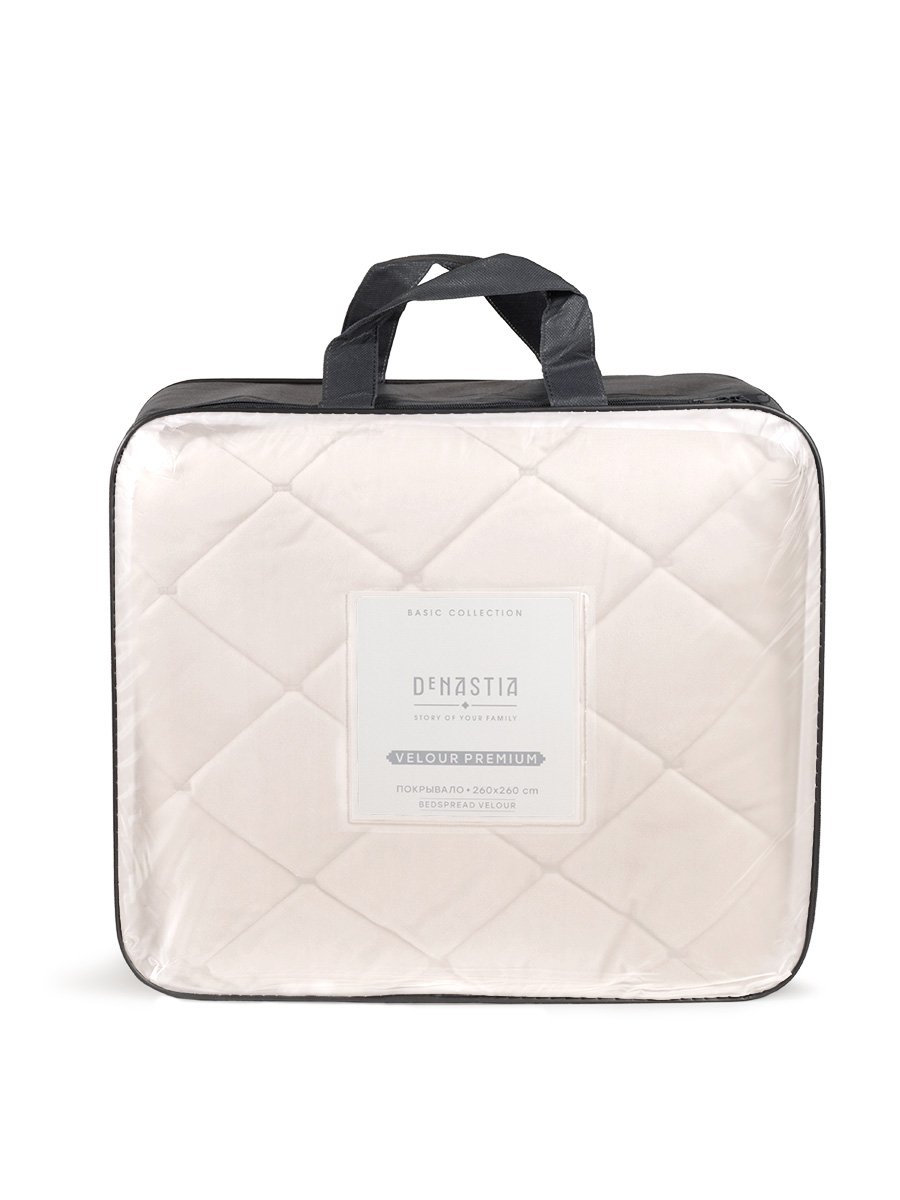 Покрывало DeNASTIA 260 x 260 см велюр - фото 11