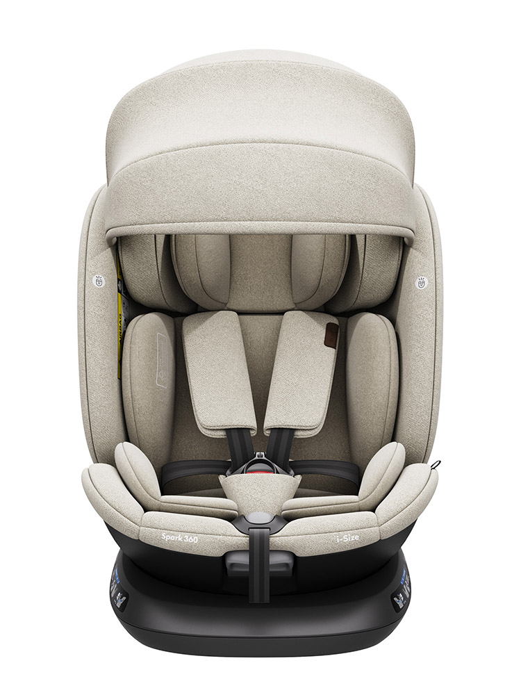 Автокресло KLEE Spark 360 i-Size Isofix 0+/1/2/3 (0-36 кг) бежевый - фото 8
