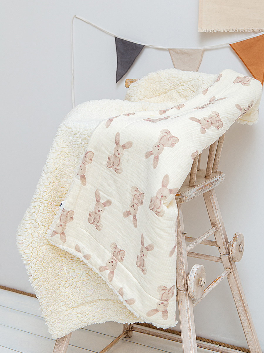 Плед ЛетиПташка Муслиновое одеяло теплое 85 x 95 см хлопок - фото 7
