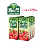 Сокосодержащий напиток 0.95 л х 6 шт Сочная Долина Томатный