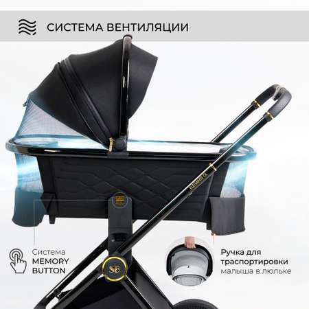 Коляска 3в1 Sweet Baby Elegante Black