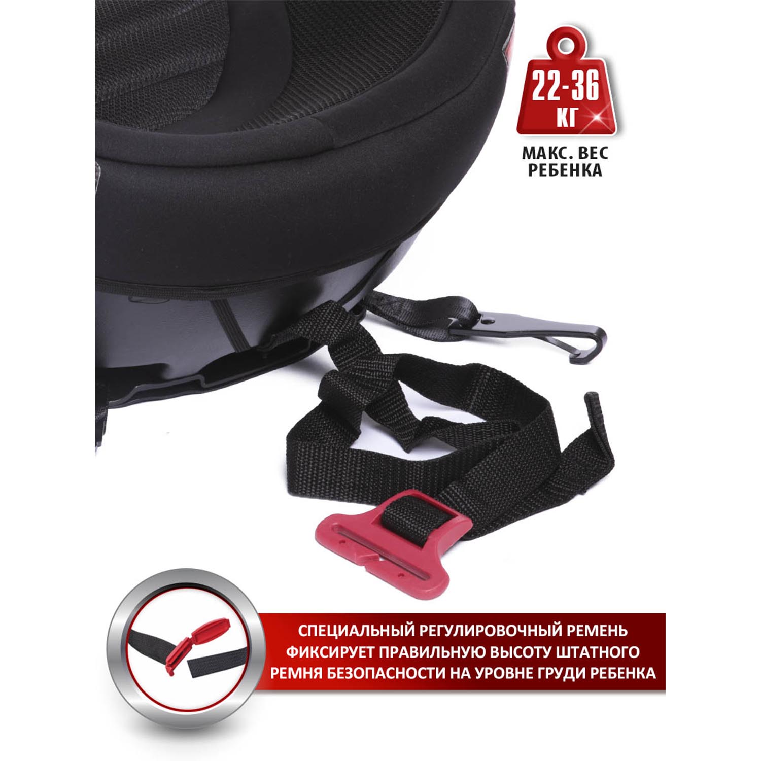 Автокресло BabyCare Setty Isofix 3 (22-36 кг) - фото 9
