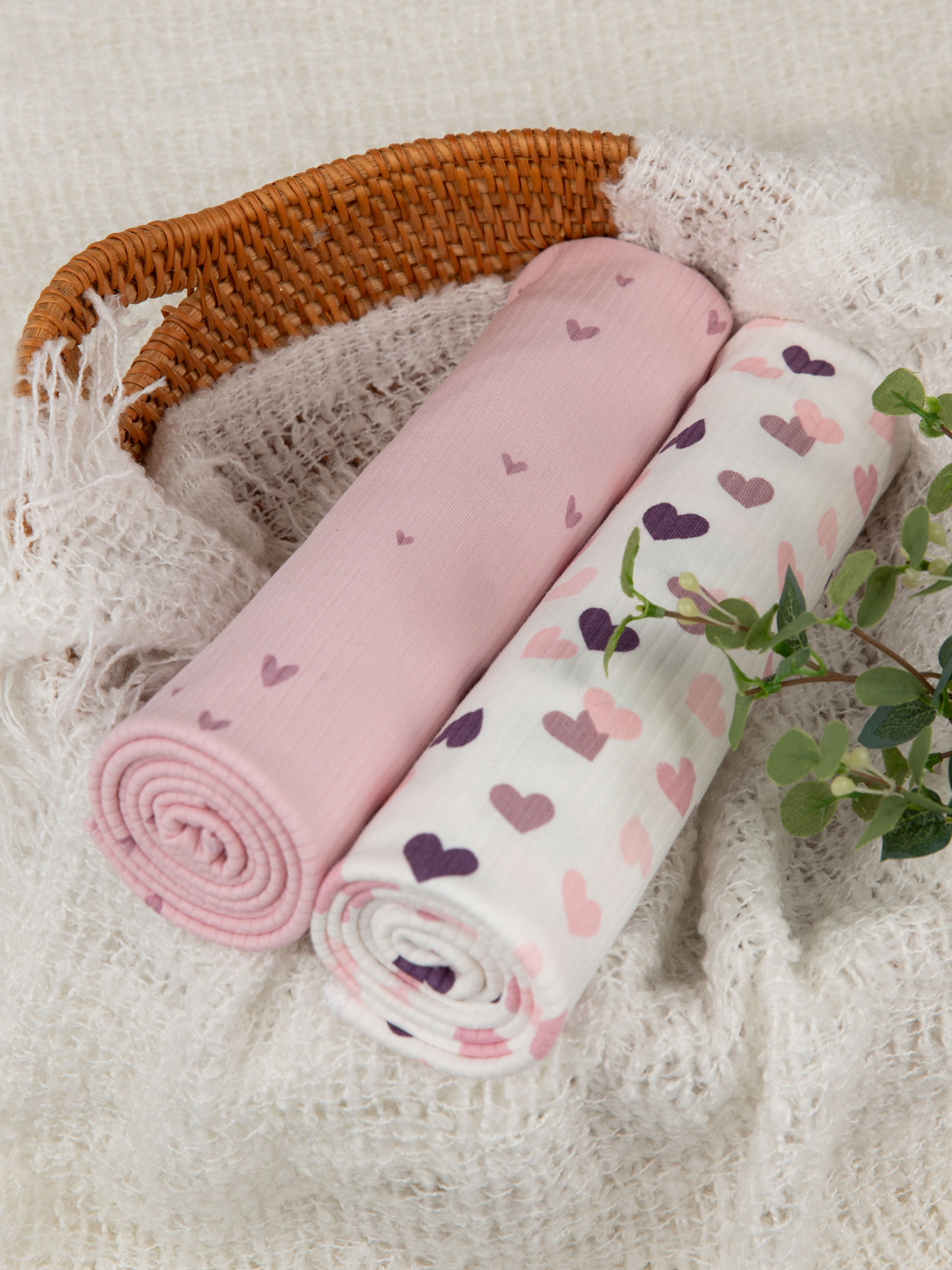 Пелёнка inlovery трикотаж 85х100 см 2 шт. - фото 1