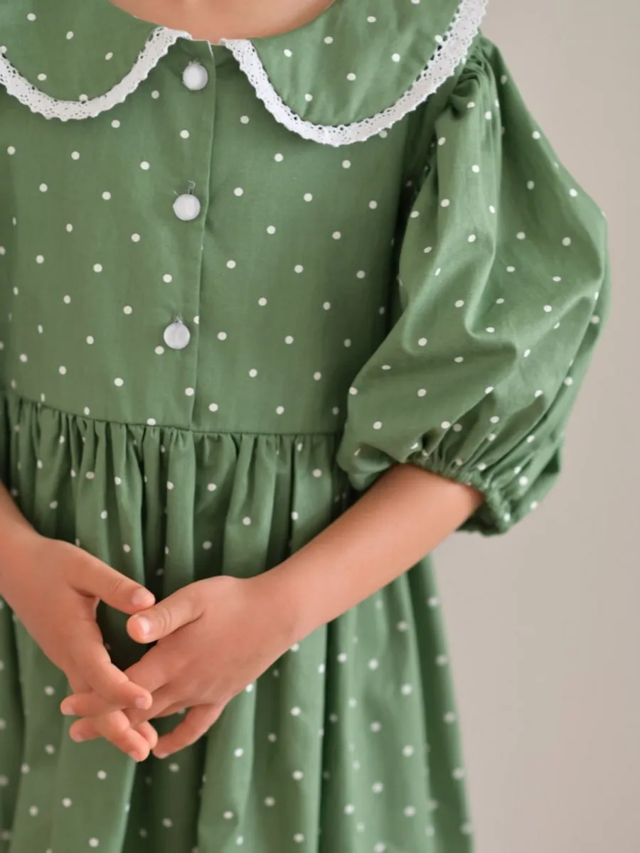 Платье Leli dress Хаки_горох - фото 6