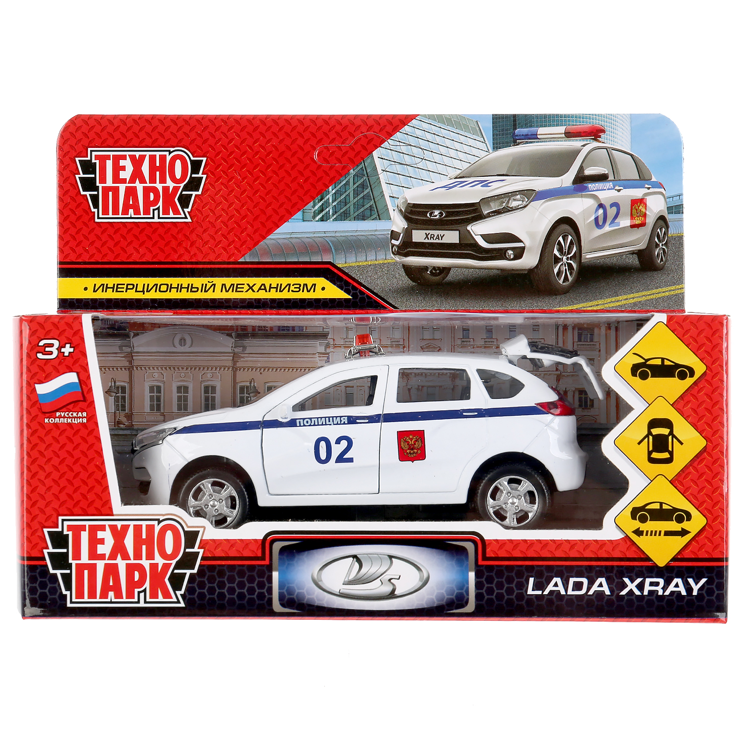 Полицейская машина Технопарк LADA XRAY 297507 - фото 2