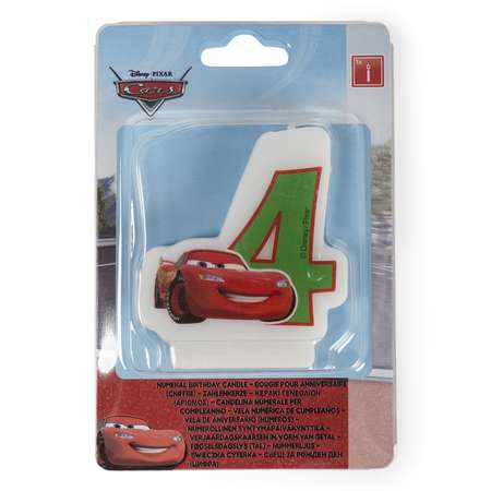 Праздничная свеча Cars Formula Цифра 4
