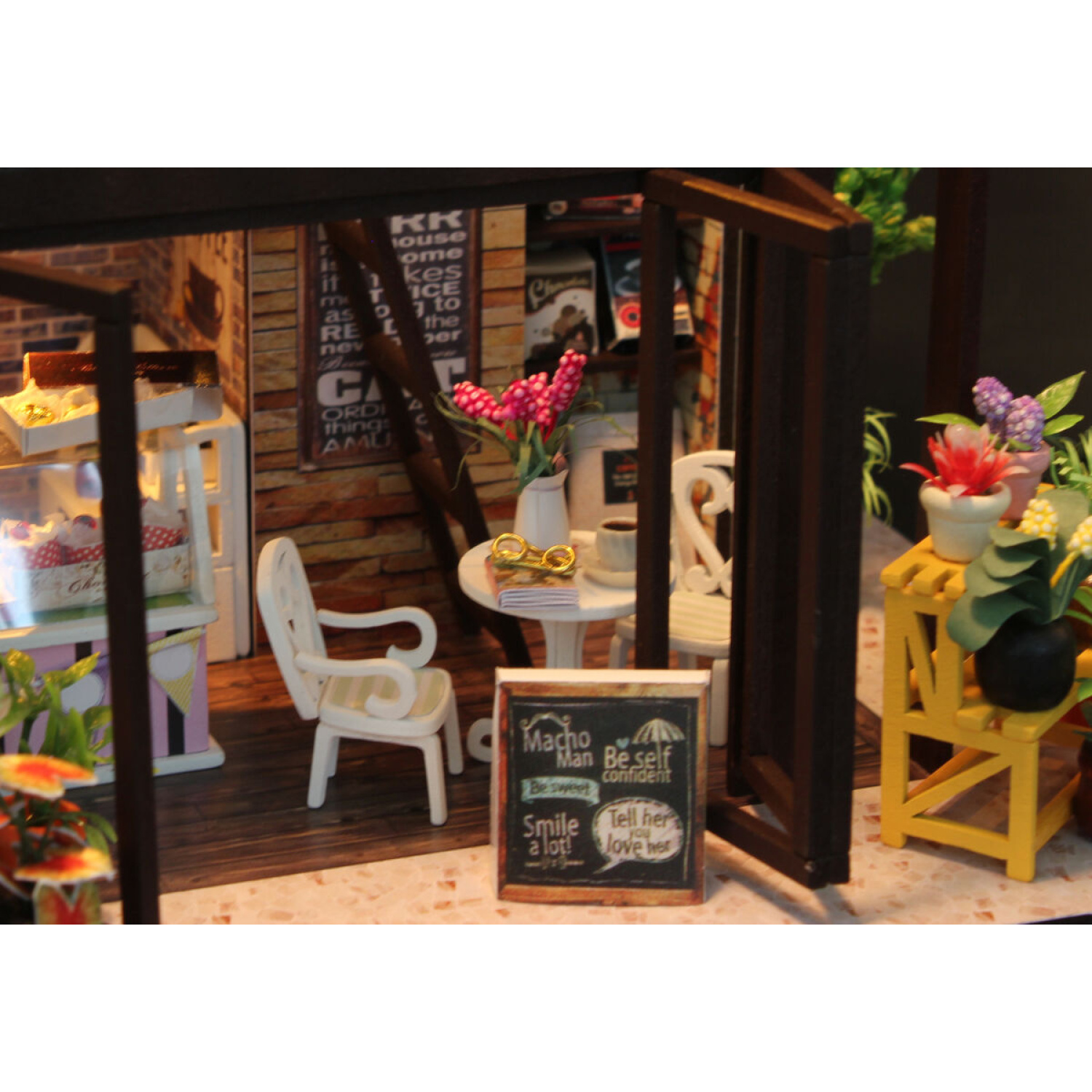 Интерьерный конструктор HitToy Румбокс Кофейня с куполом M027 - фото 4