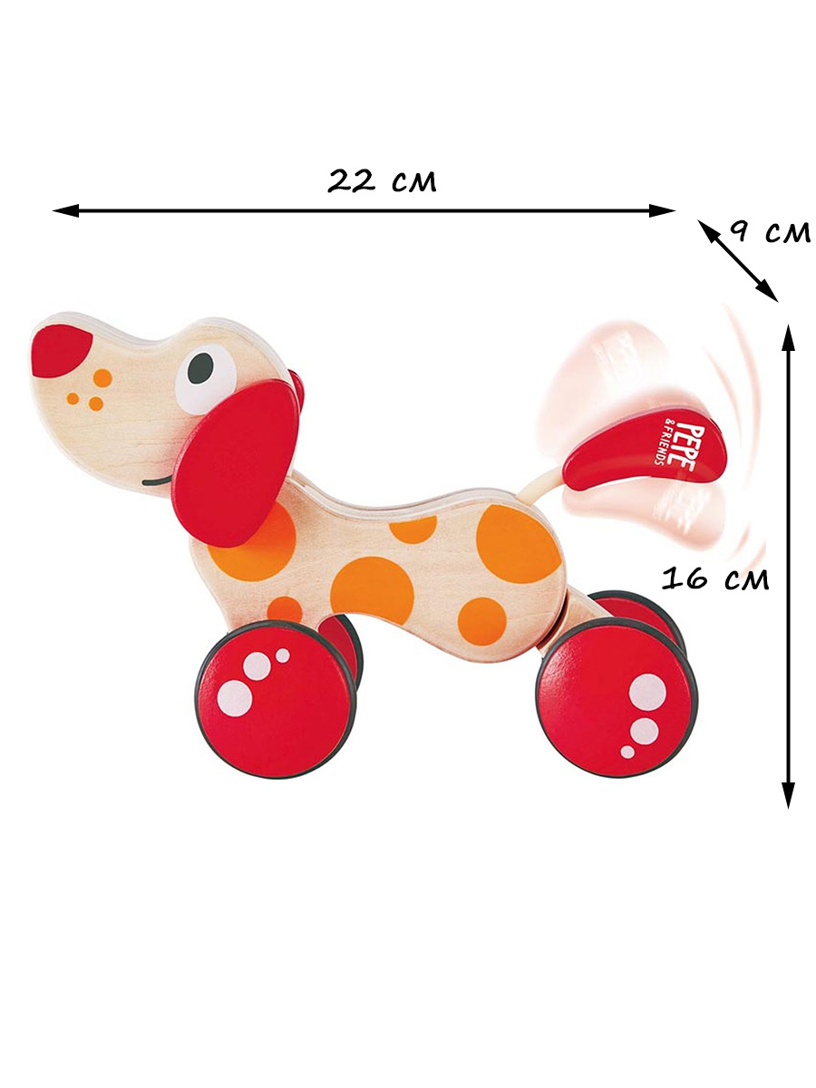 Игрушка Hape каталка Собачка - фото 5