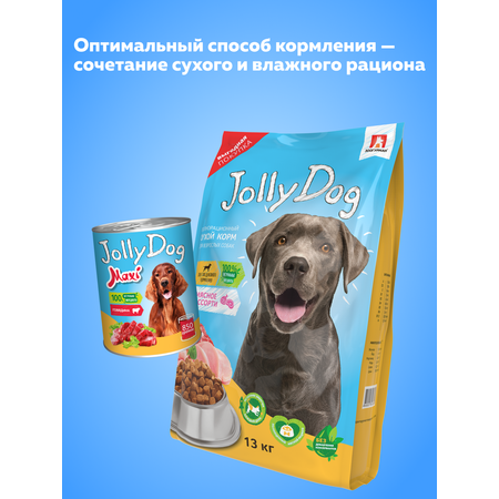 Корм сухой Зоогурман для собак Jolly Dog Мясное ассорти 13 кг