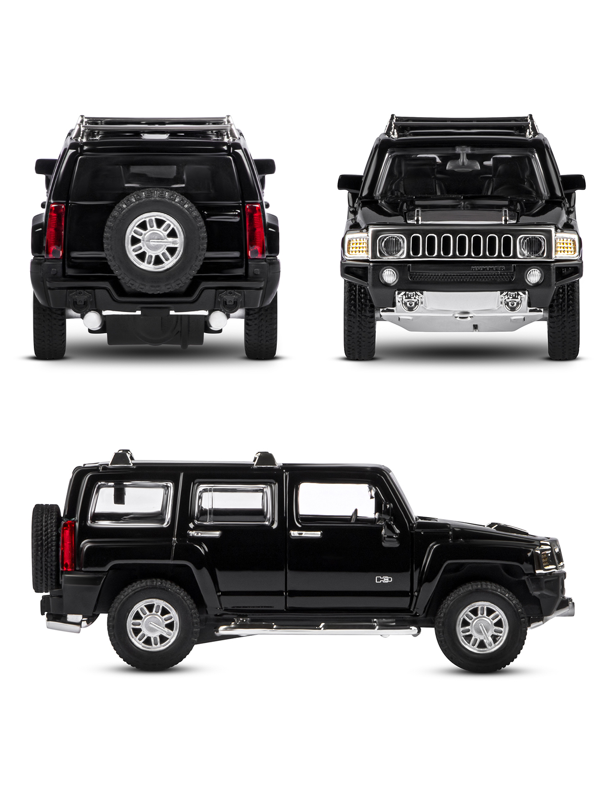 Внедорожник АВТОпанорама Hummer H3 1:32 JB1251156 - фото 6