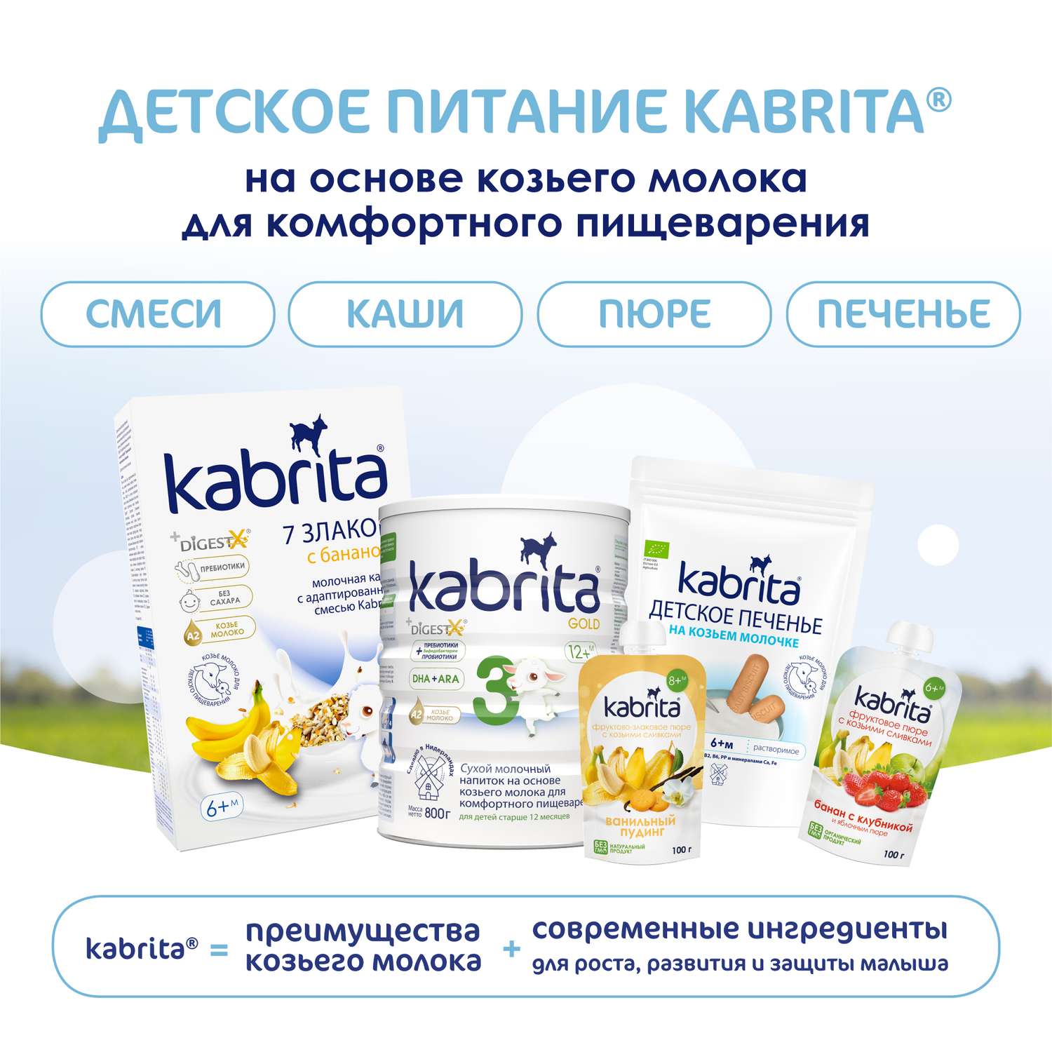 Пюре Kabrita мультизлаковый пудинг с облепихой с козьими сливками 100г с 6месяцев - фото 11