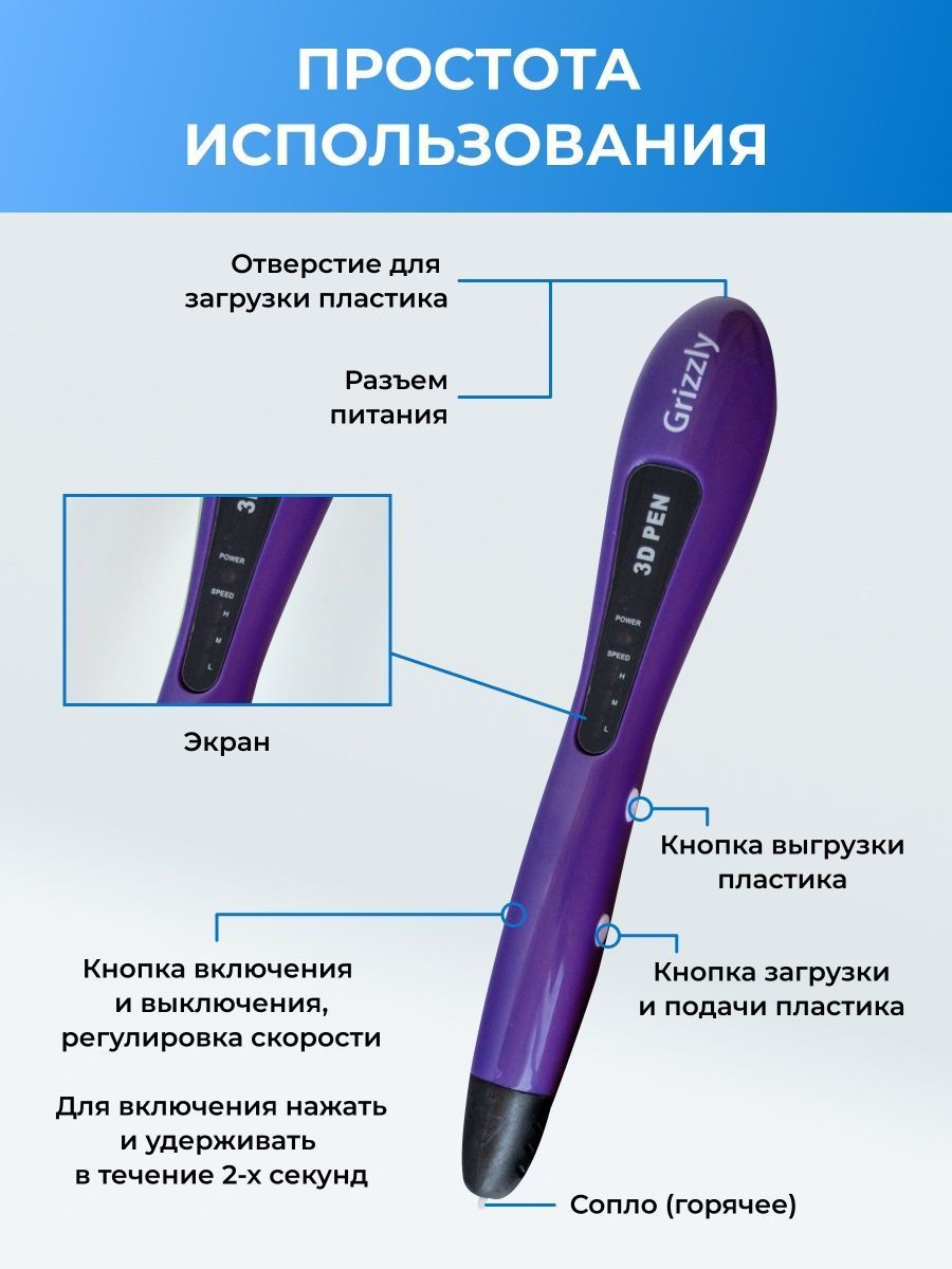 3D ручка ECC Market Grizzly - фото 7