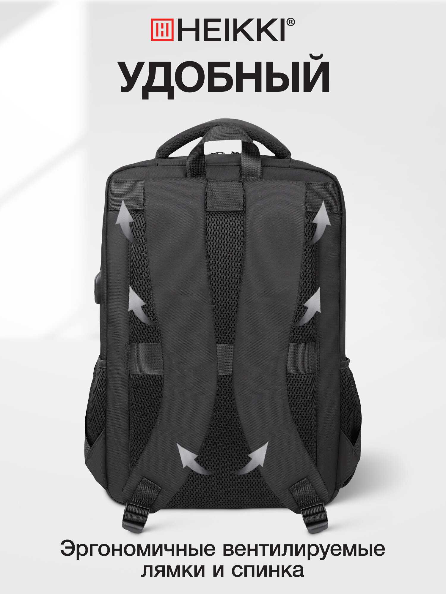 Рюкзак сумка HEIKKI мини чемодан дорожный ручная кладь для путешествий - фото 3