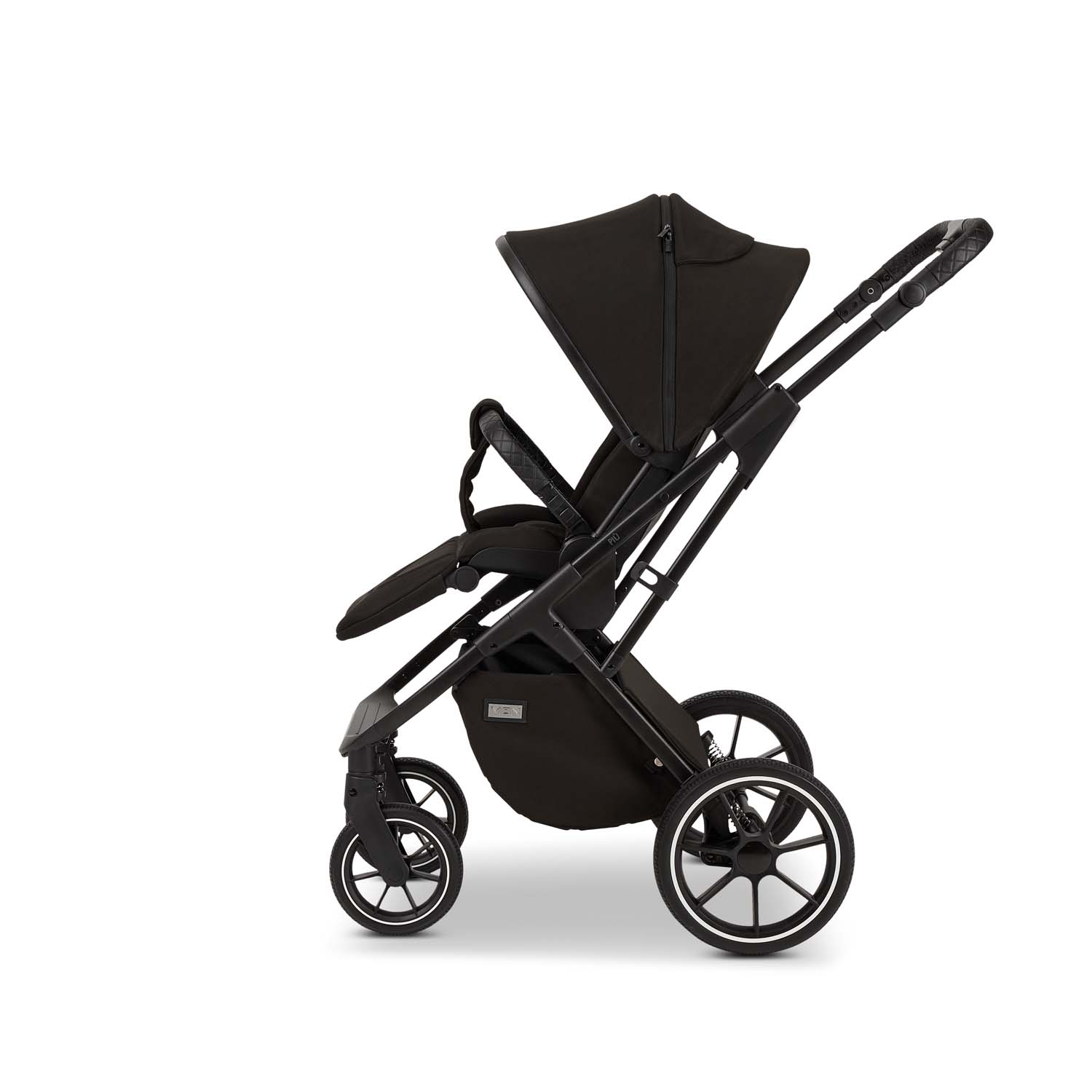 Коляска 2в1 Moon Piu Black - фото 16