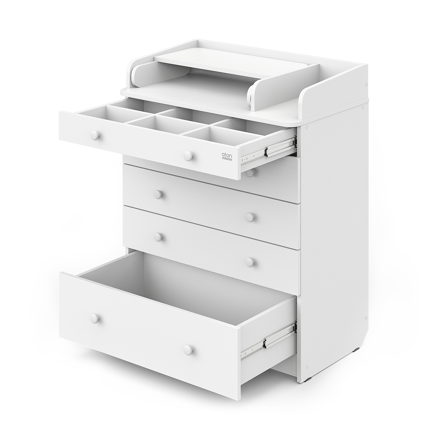 Комод пеленальный aton baby furniture Leo (белый) - фото 5