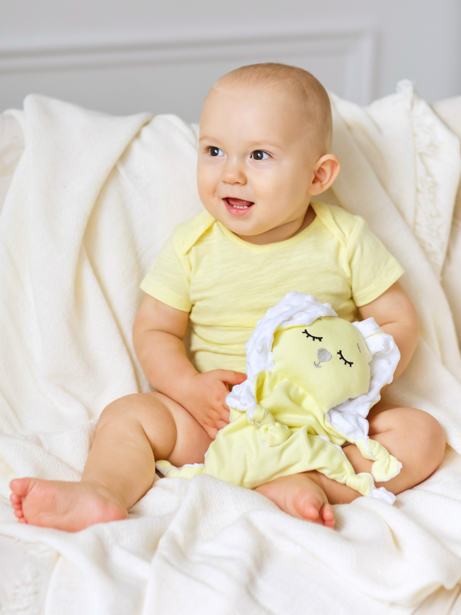 Грелка-комфортер AmaroBaby Flax Love желтая - фото 9