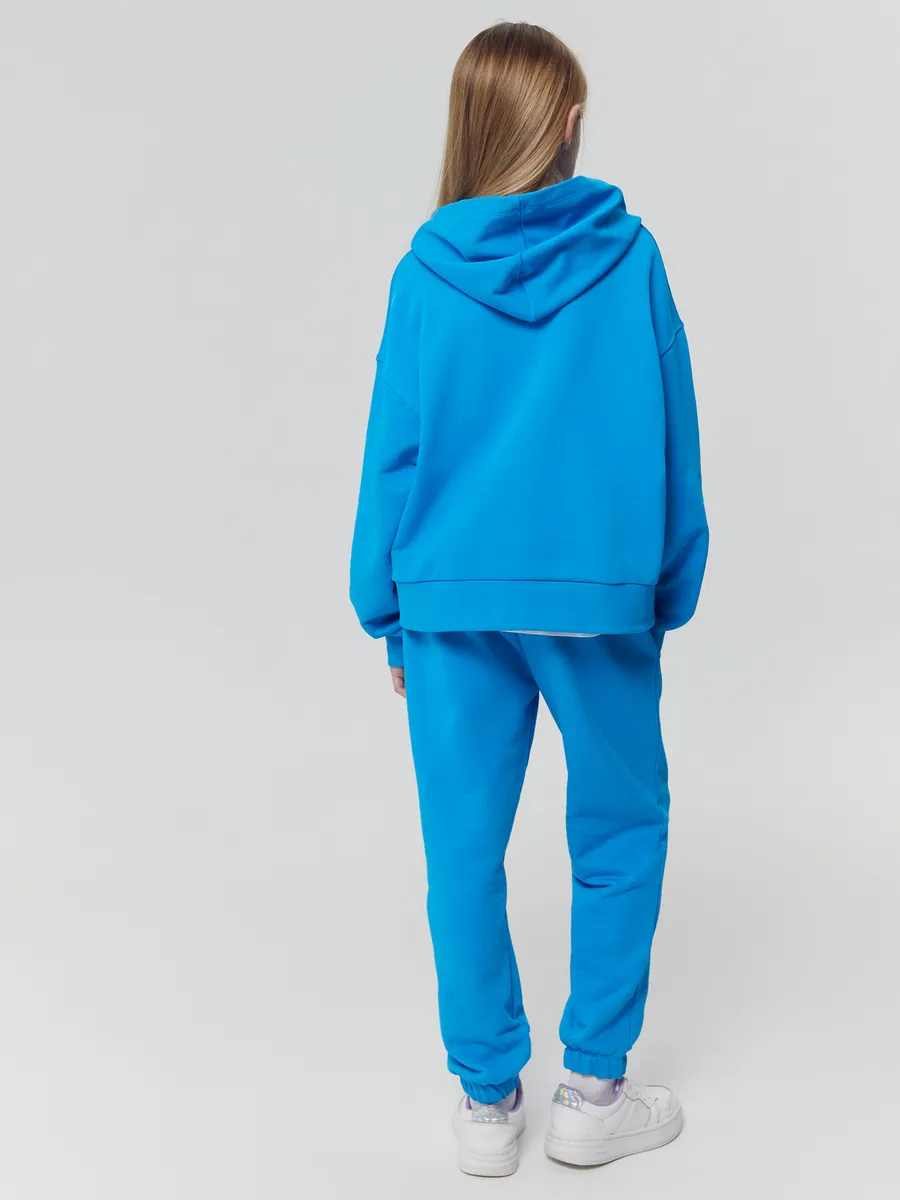 Худи Mark Formelle (Марк Формэль) 127894/голубая лазурь +печать - фото 3