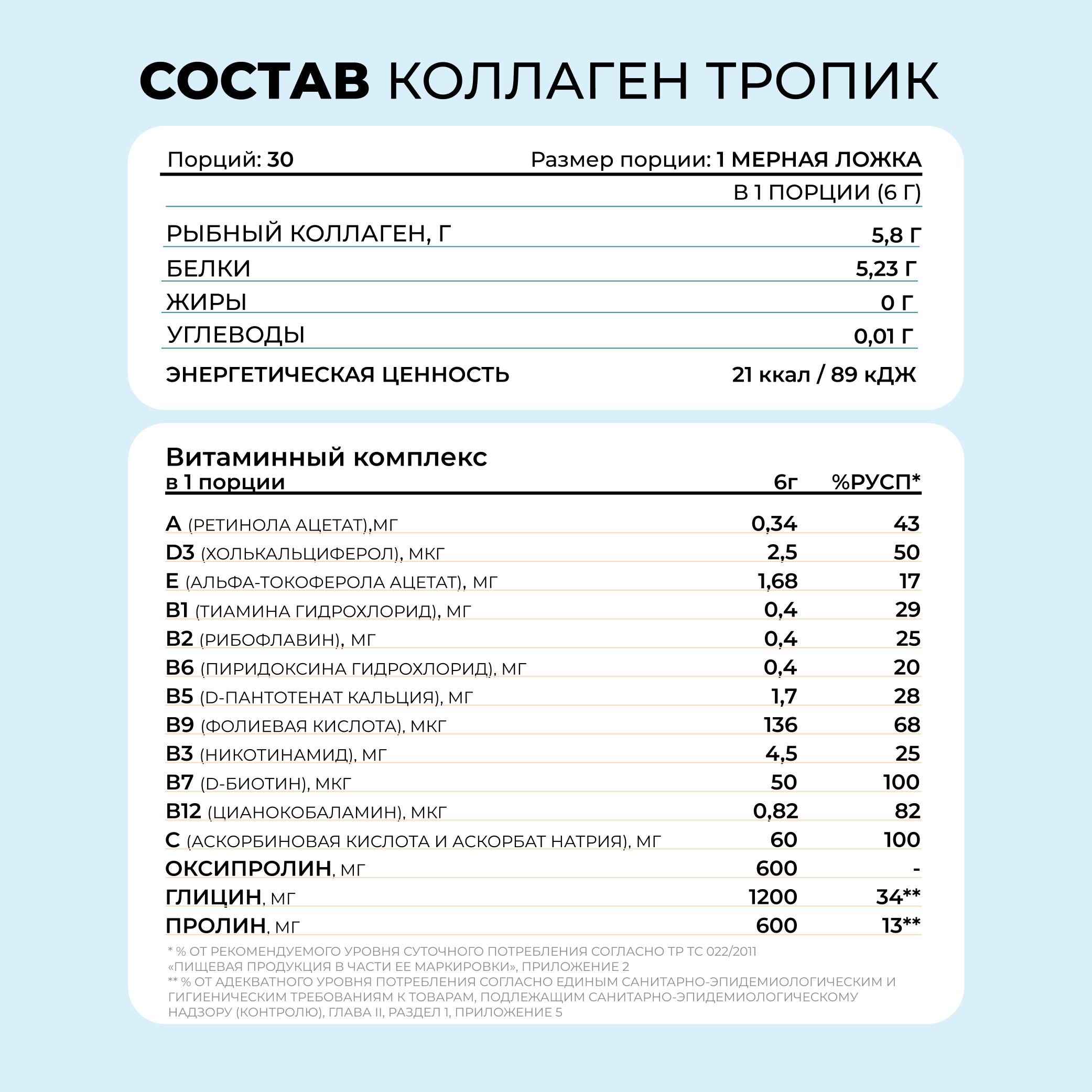 Набор 3 штуки, 90 порций LeafToGo Коллаген морской порошок пептидный с витамином С - фото 10