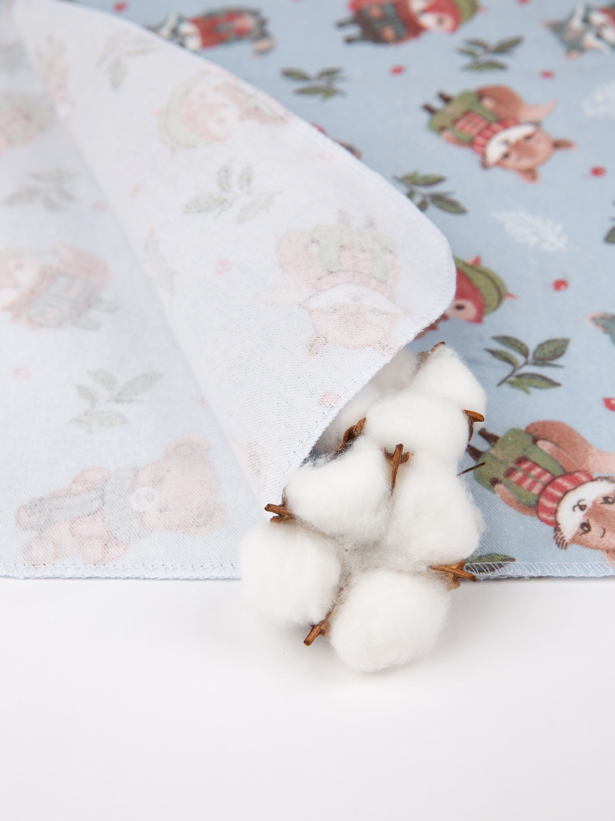 Пелёнка Чудо-Чадо Сыночку/Лес фланель 85х120 см 2 шт. - фото 21