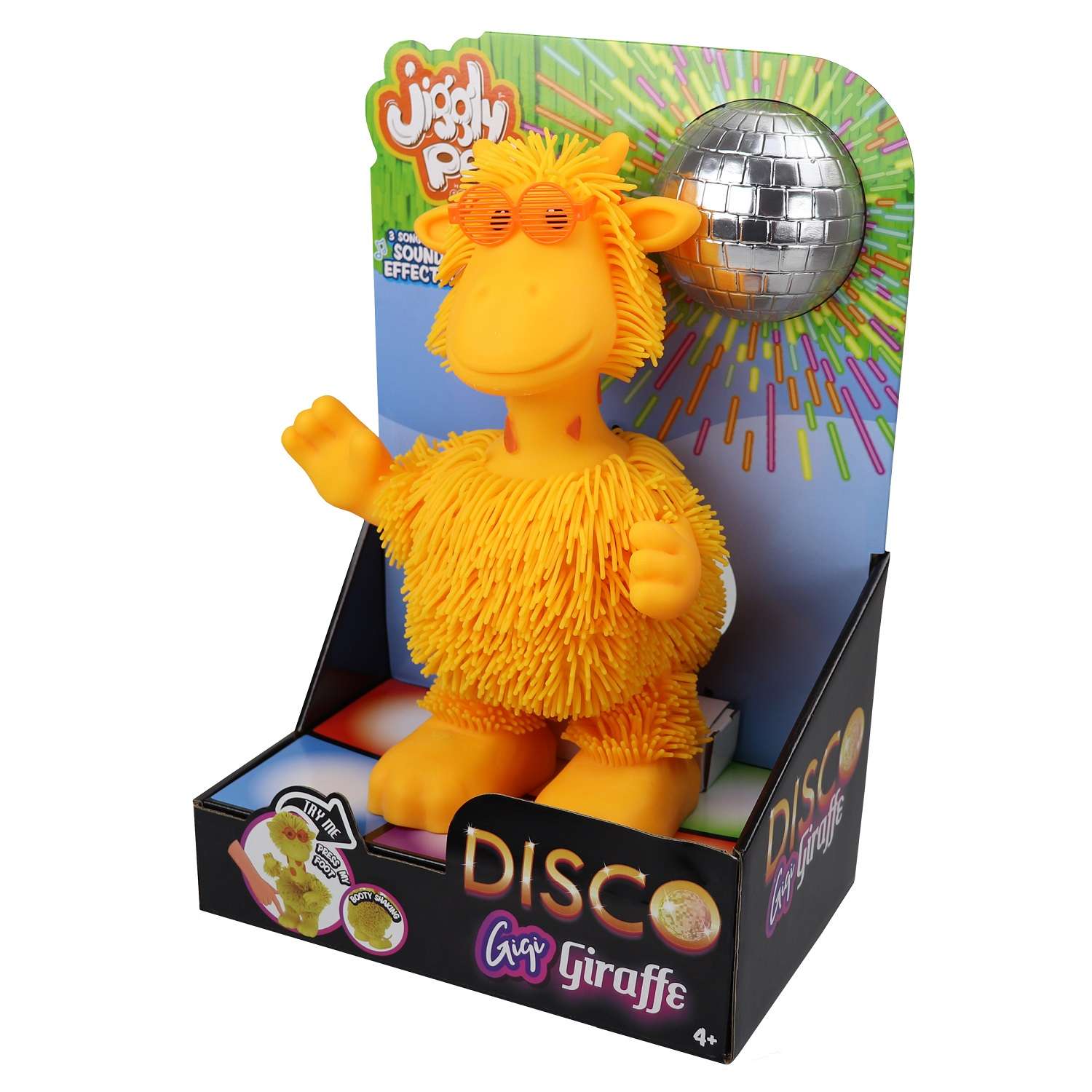 Игрушка мягкая Jiggly Pets жираф 28.8 см - фото 7