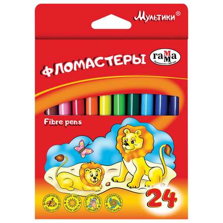 Фломастеры ГАММА 24 цв.
