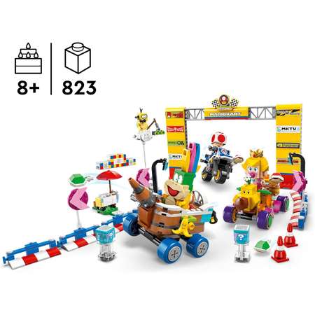 Конструктор LEGO Super Mario Малышка Пич и Гран-При блочный