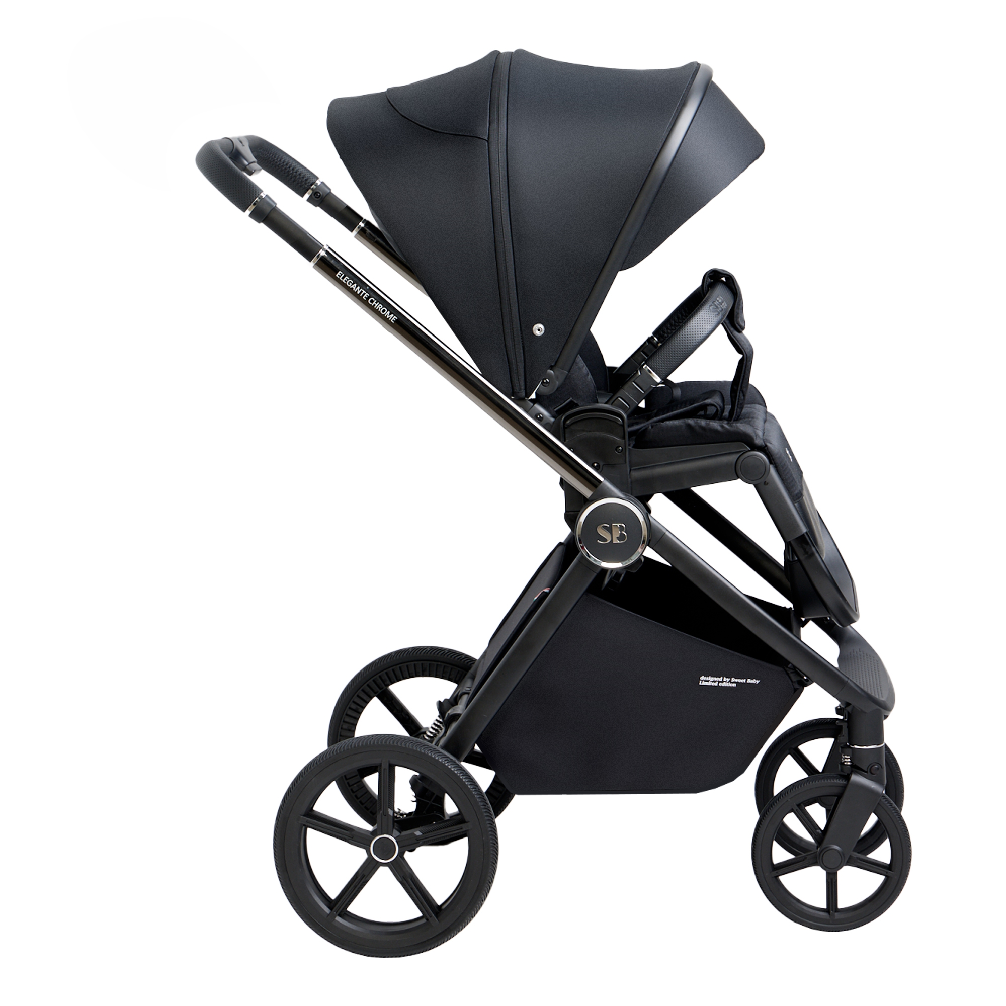 Коляска 2в1 Sweet Baby Elegante Chrome Black - фото 32