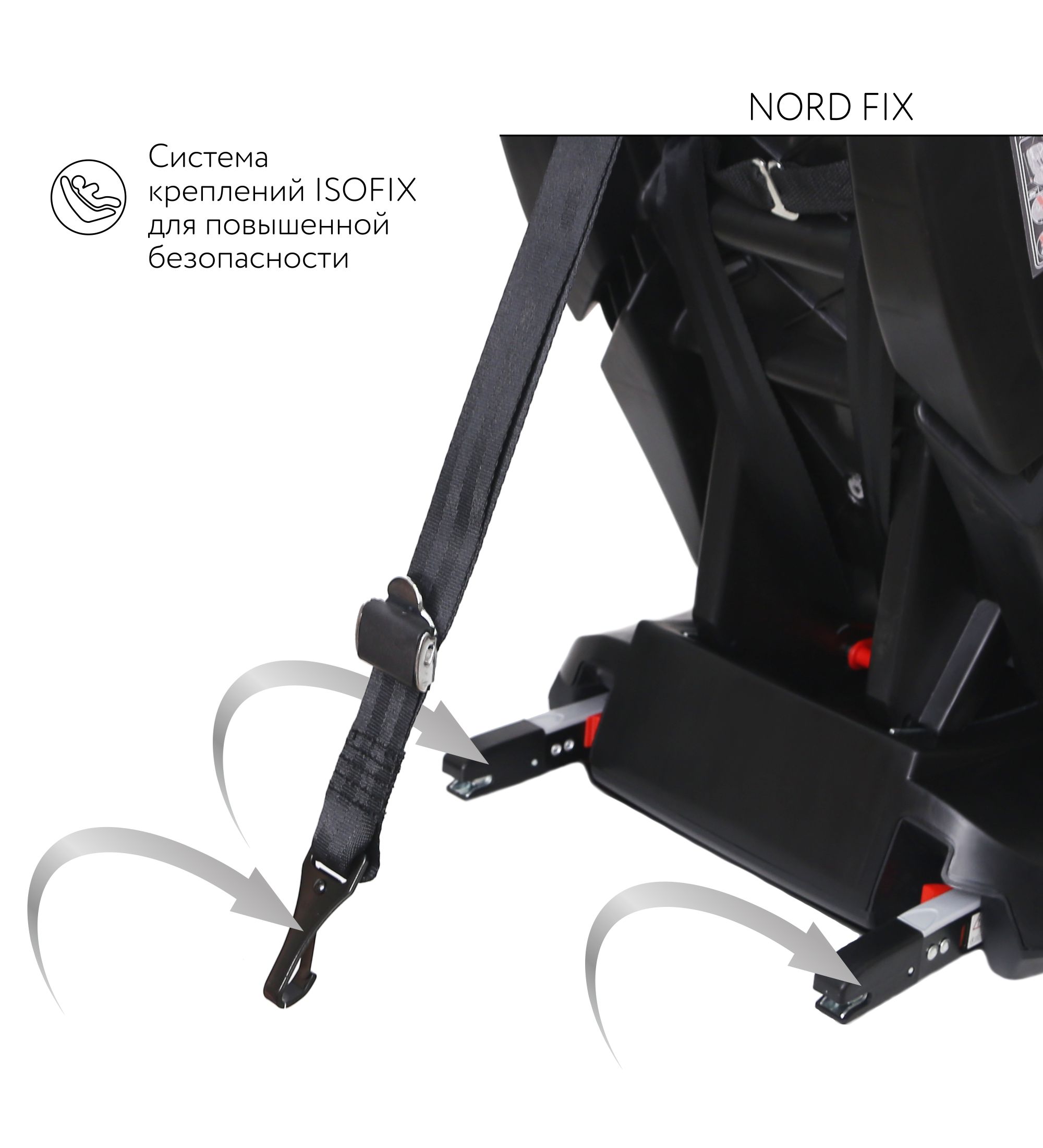 Автокресло BabyGo Nord FIX Isofix 0+/1 (0-18 кг) зеленый - фото 11
