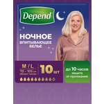 Подгузники для взрослых Depend M/L 10 шт.