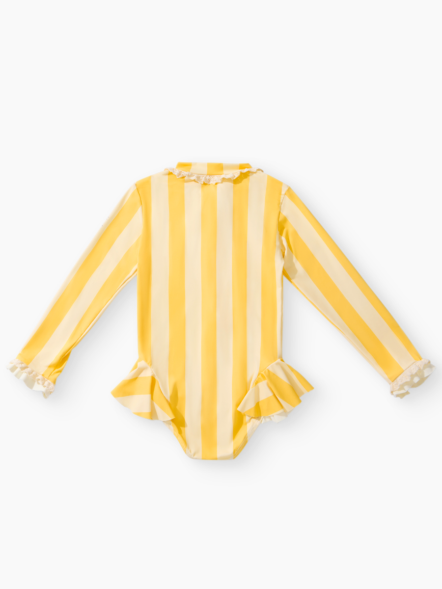 Купальник Happy Baby 50705-1_yellow stripes - фото 3