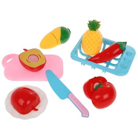Игровой набор Наша Игрушка продукты, прилавок, касса, тележки и корзинки