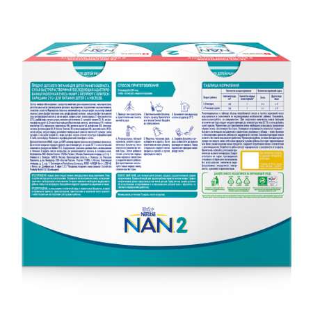 Смесь молочная Nan 2 Optipro 1500г с 6месяцев