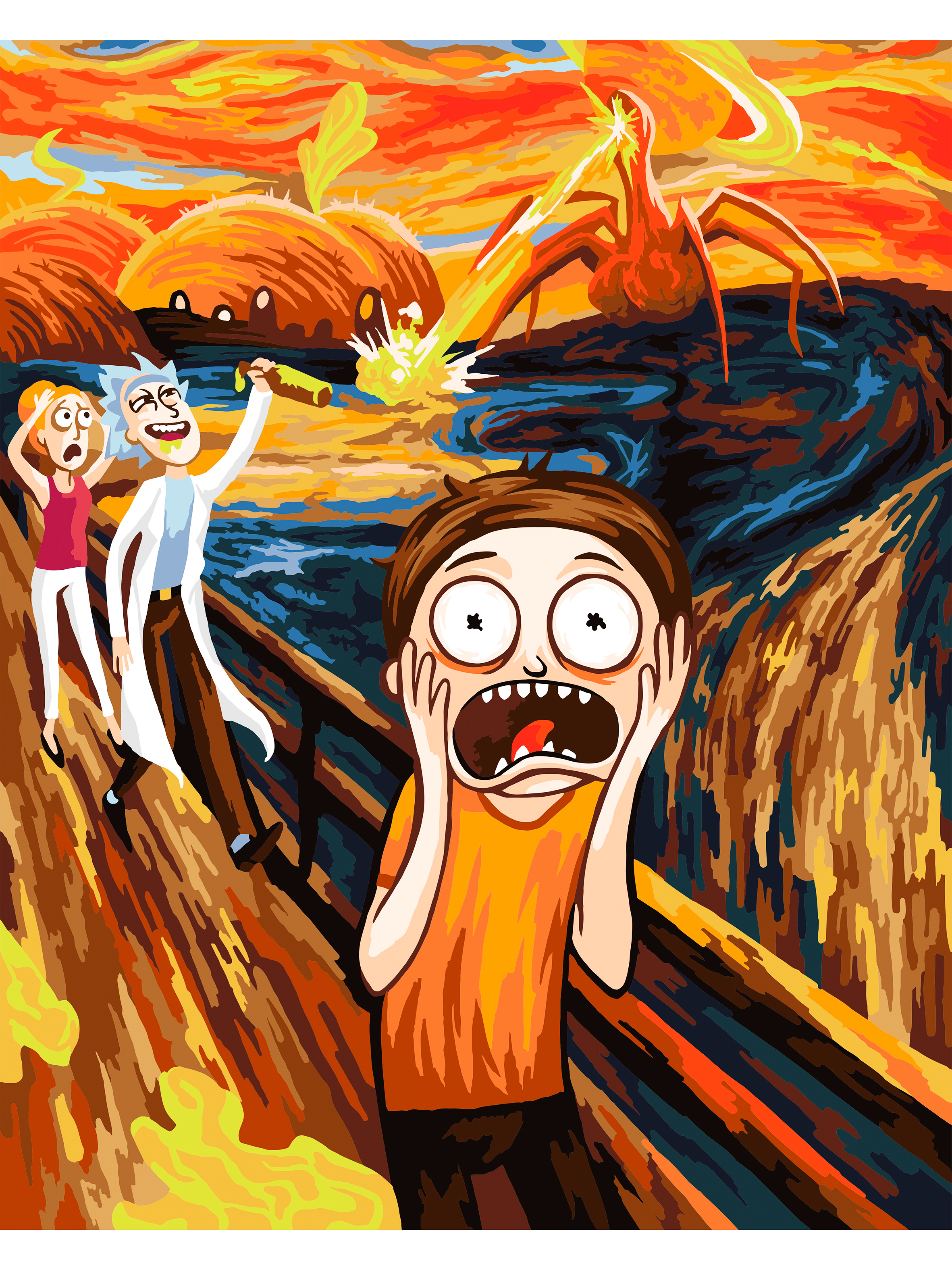 Картина по номерам Это просто шедевр Крик Морти - фото 2