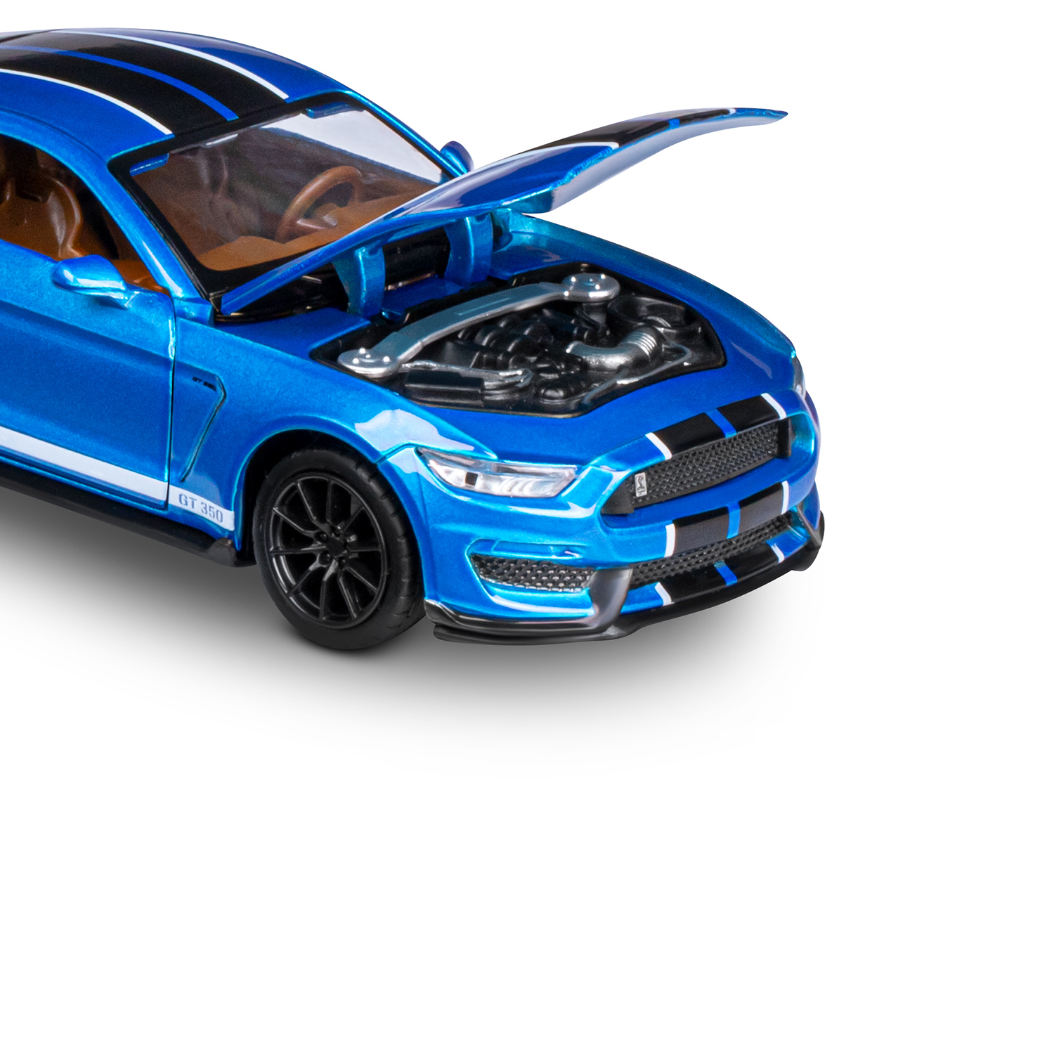 Автомобиль АВТОпанорама Ford Shelby GT350 1:32 JB1251320 - фото 21
