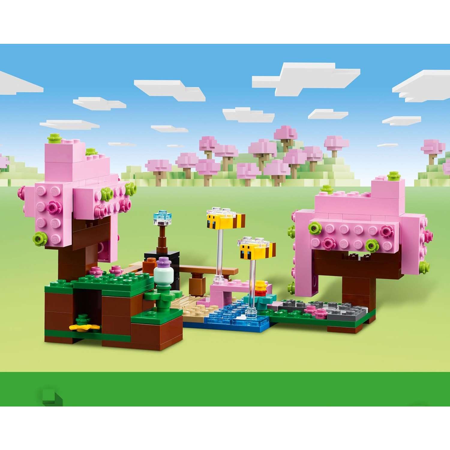 Конструктор LEGO Minecraft Вишневый цветущий сад 304 дет. - фото 10