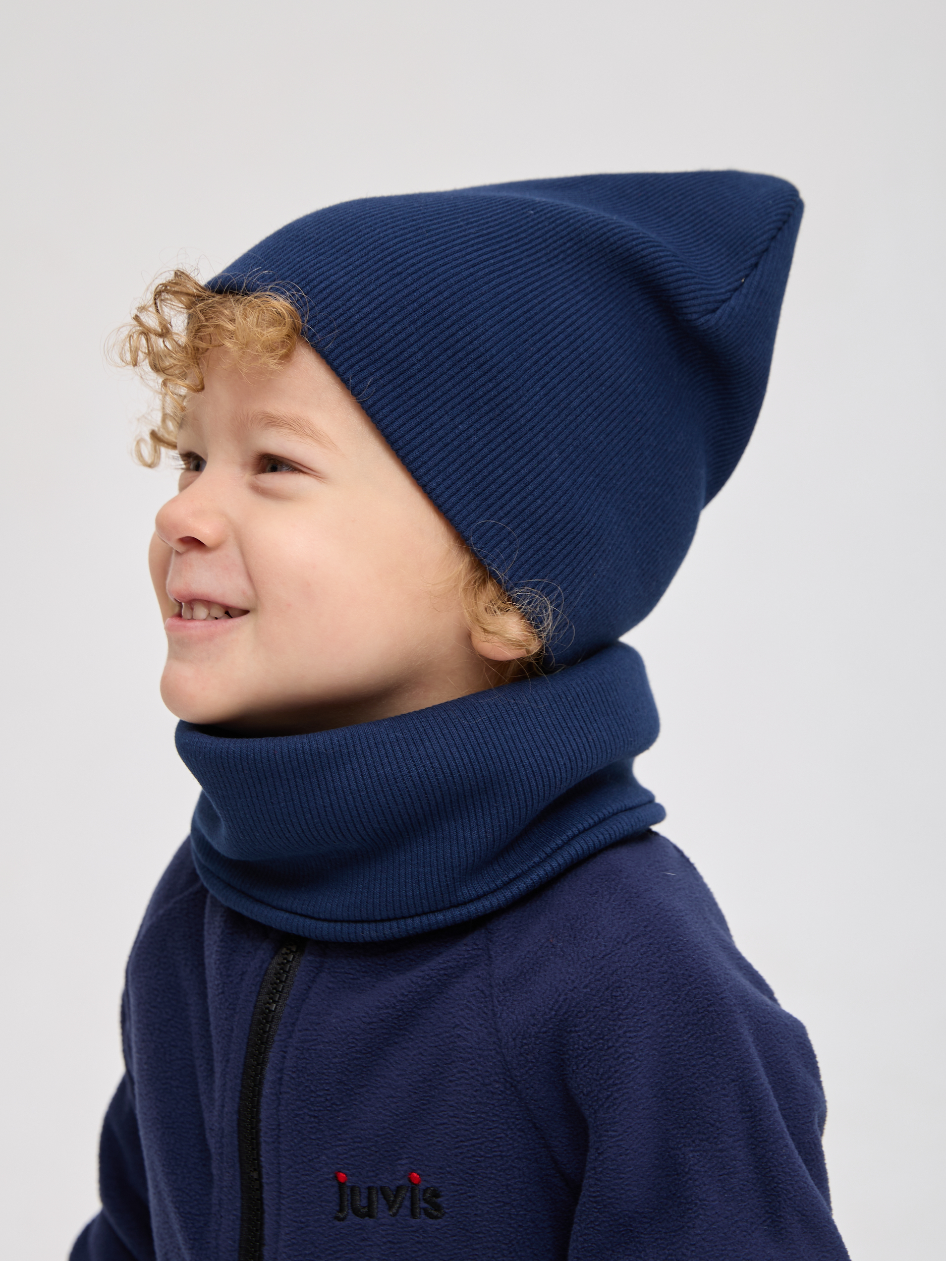 Шапка и снуд Лапушка 0258 тёмно-синий - фото 7