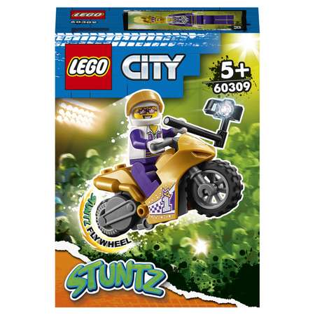 Конструктор LEGO City Трюковый мотоцикл блочный