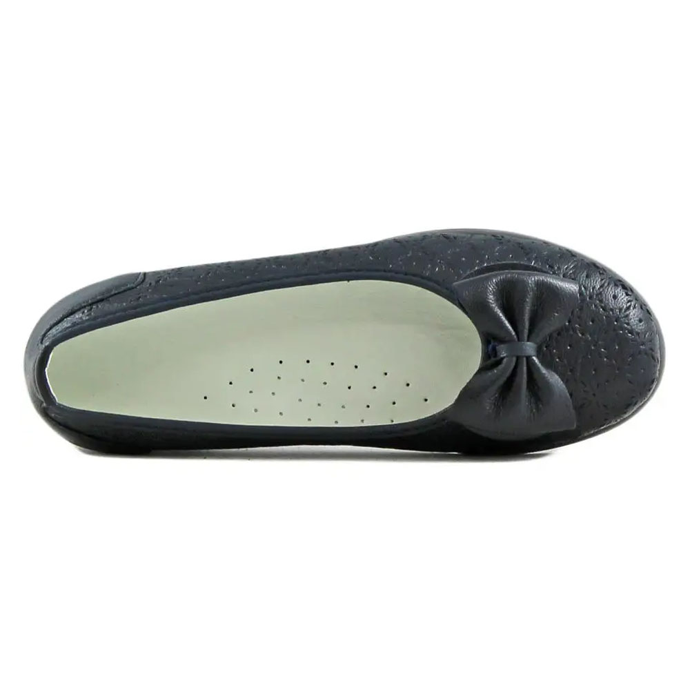 Балетки BEST.A 162/03 Best.A Балетки для девочки синий кожа - фото 4