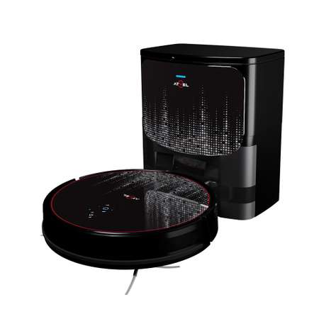 Робот пылесос Atvel R80 Base Black с базой самоочистки