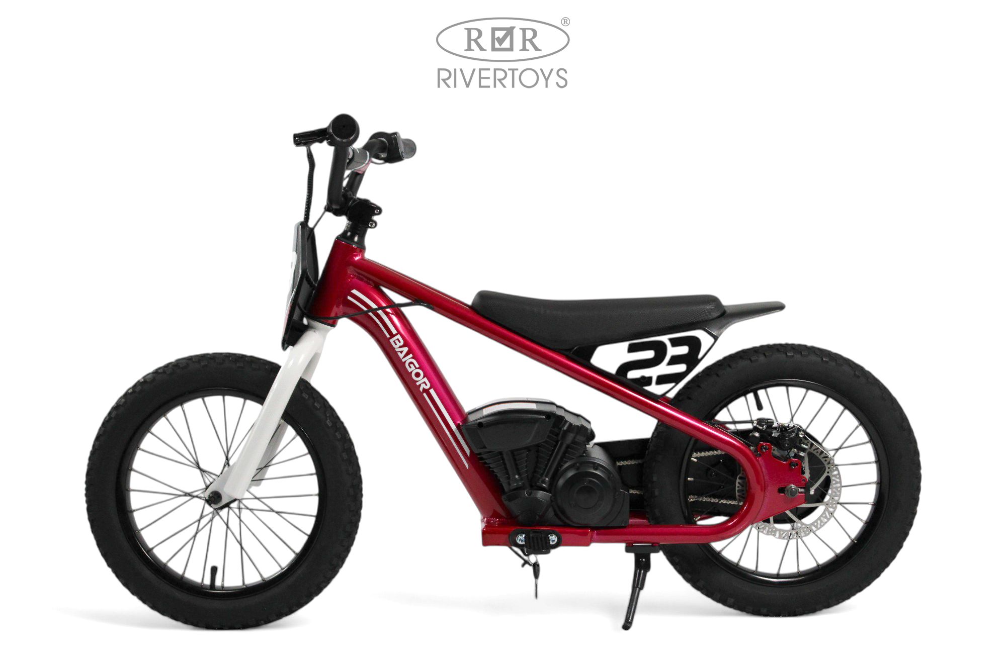 Электромотоцикл RIVERTOYS A001AA-MOTO-VIOLET - фото 2