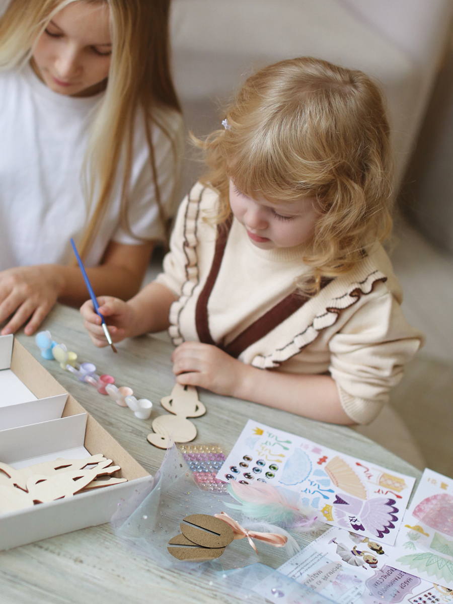 Набор для творчества HappyLine аппликация фигурки из дерева - фото 16