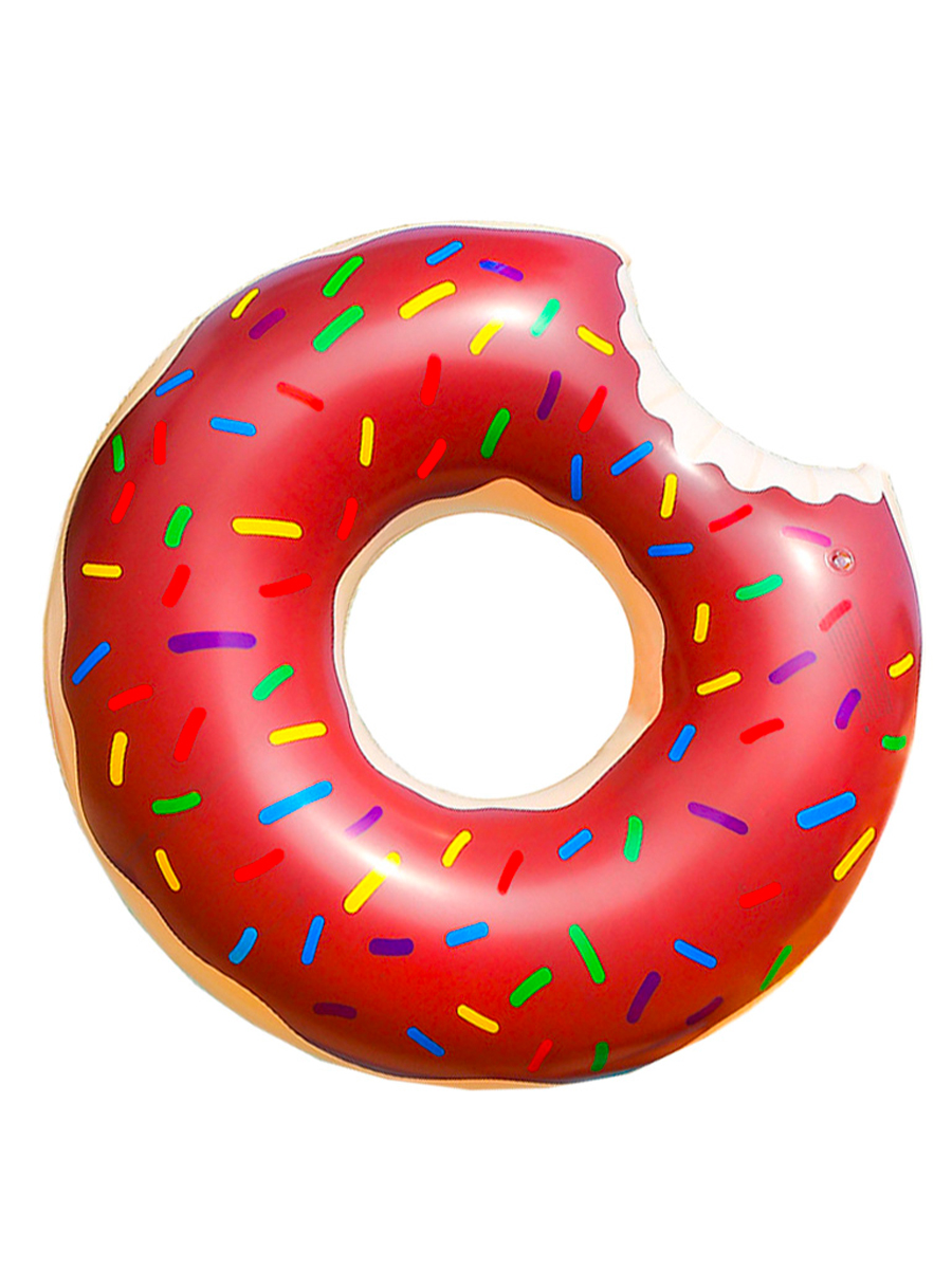 Надувной круг для плавания SHARKTOYS Пончик размер 100 с ручкой - фото 2