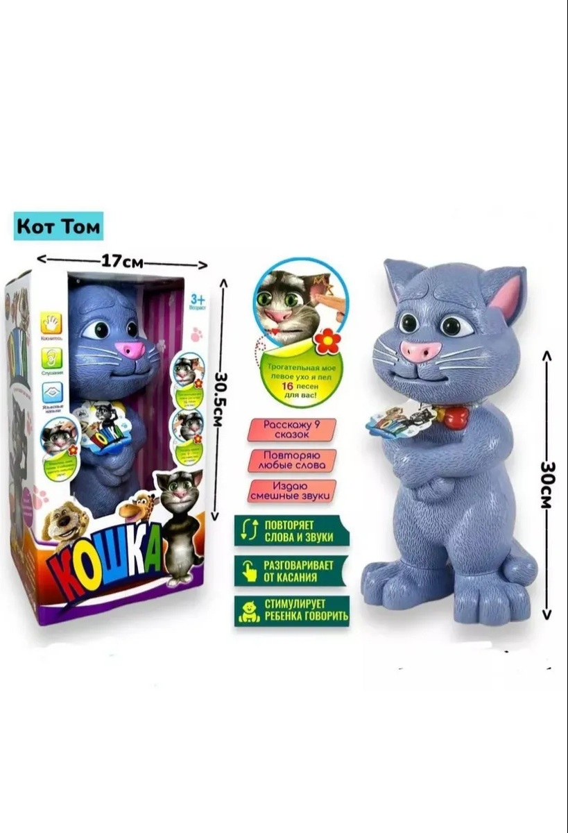 Игрушка CASTLELADY интерактивная Кот Том - фото 7