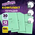 Тетрадь Юнландия косая линейка 12 лист. 30 шт.