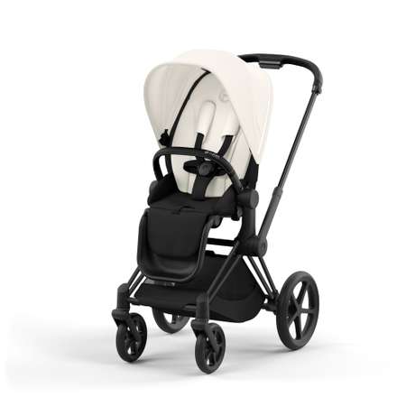 Коляска 2в1 Cybex Priam IV Matt Black белый