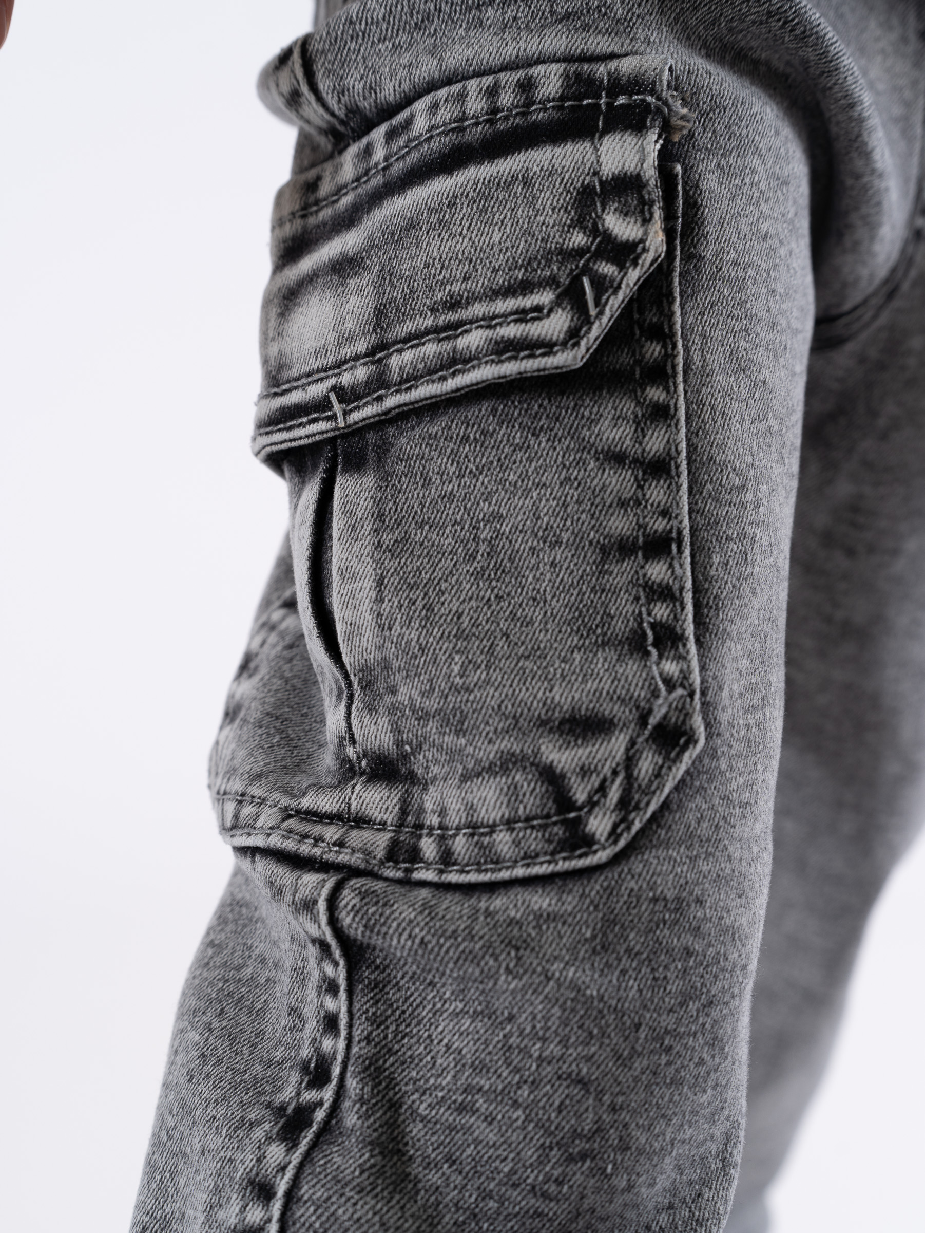 Джинсы TiGaDa джинсы/мальчик/карго/серые/с карманами - фото 12