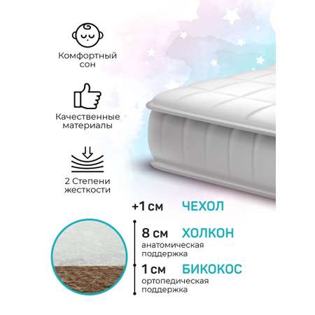Матрас овальный Amarobaby Soft Dream Ellipse 125х75