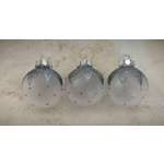 Набор Шар серебристый матовый 3шт 8см Магия праздника MAG1930