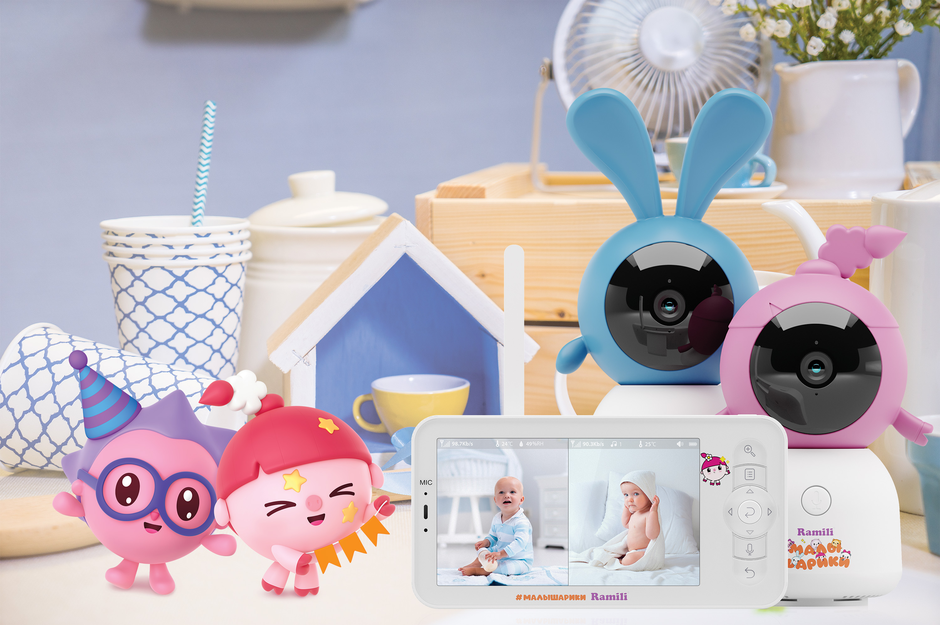 Видеоняня Ramili Малышарики Нюша и Крошик - фото 16